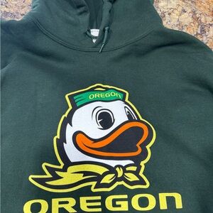 Gildan Green Oregon Duck Hoodie